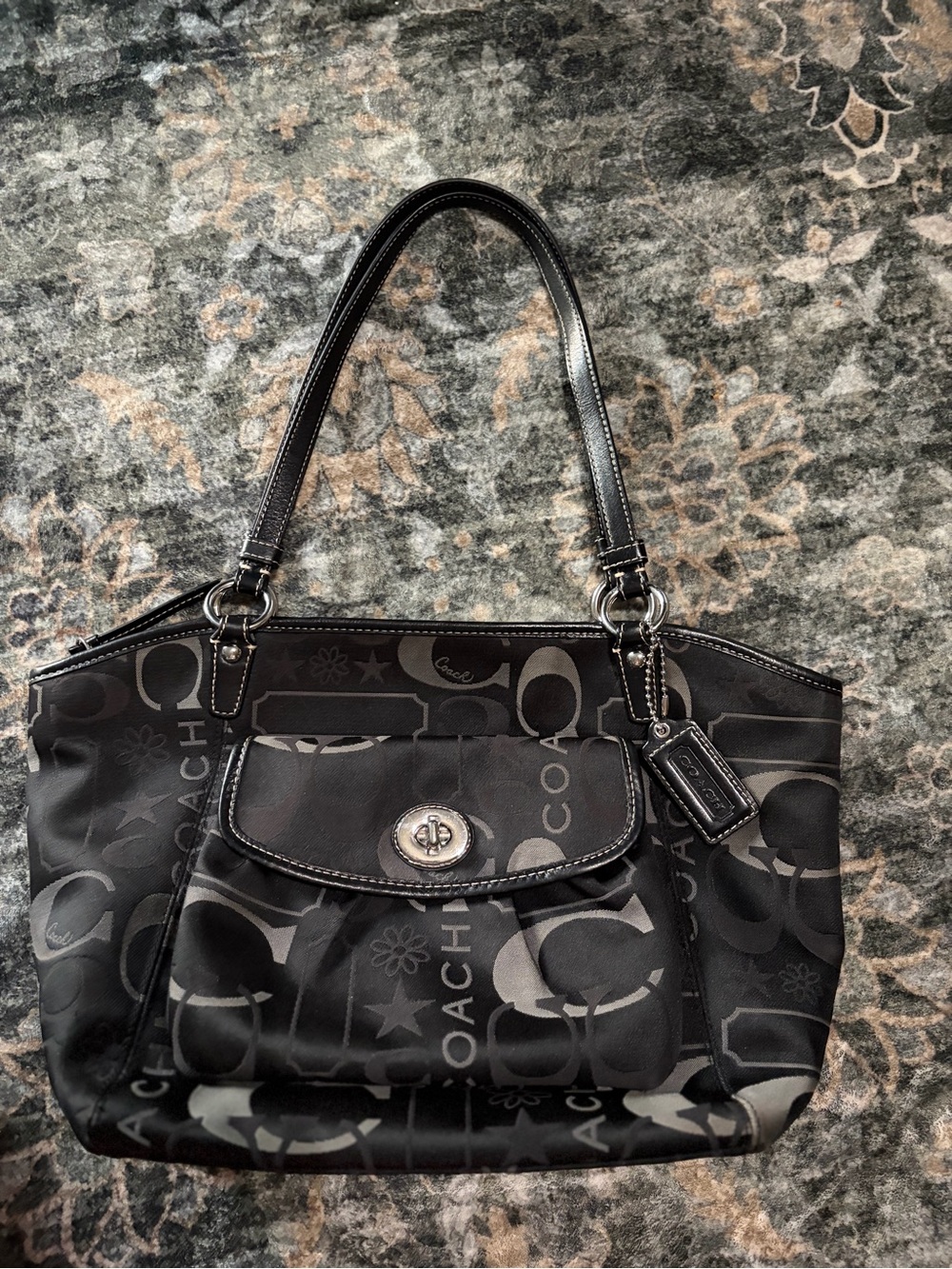 Coach Leah Shoulder Tote Bag